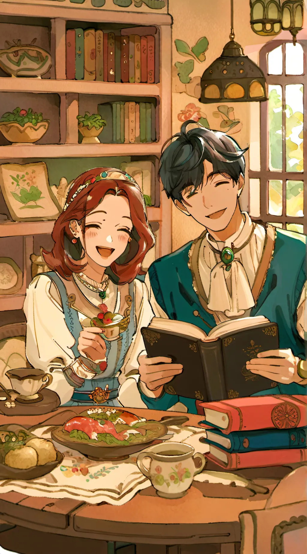 ai character: A funny story background