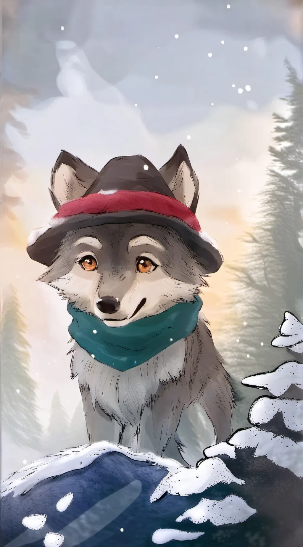 ai character: Marauders Xmas🐺 background