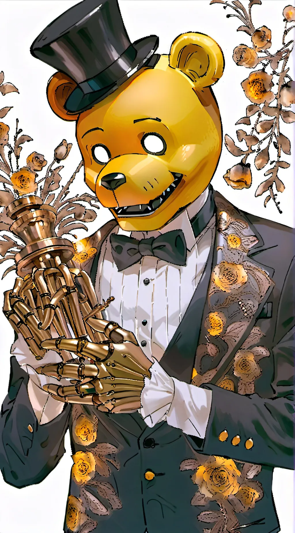 ai character: golden Freddy background