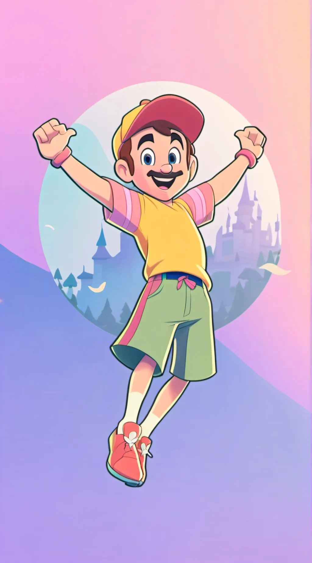 ai character: Nintendo world background