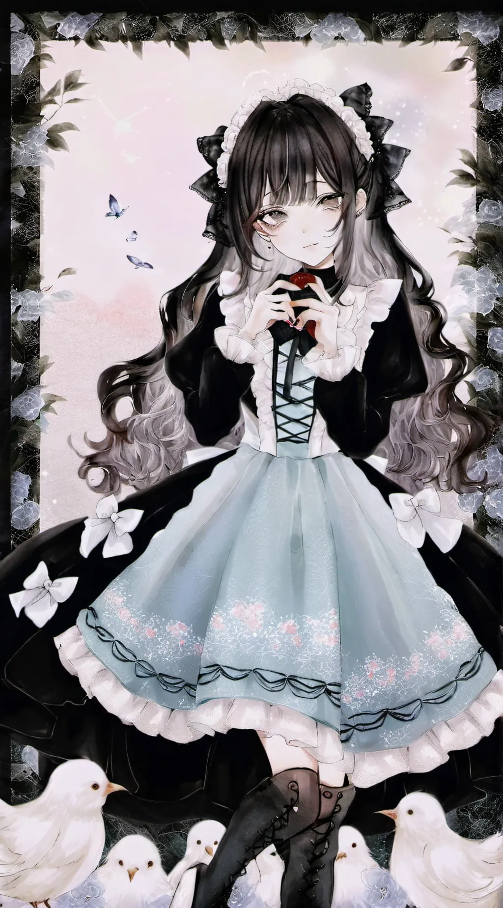 ai character: violet  background