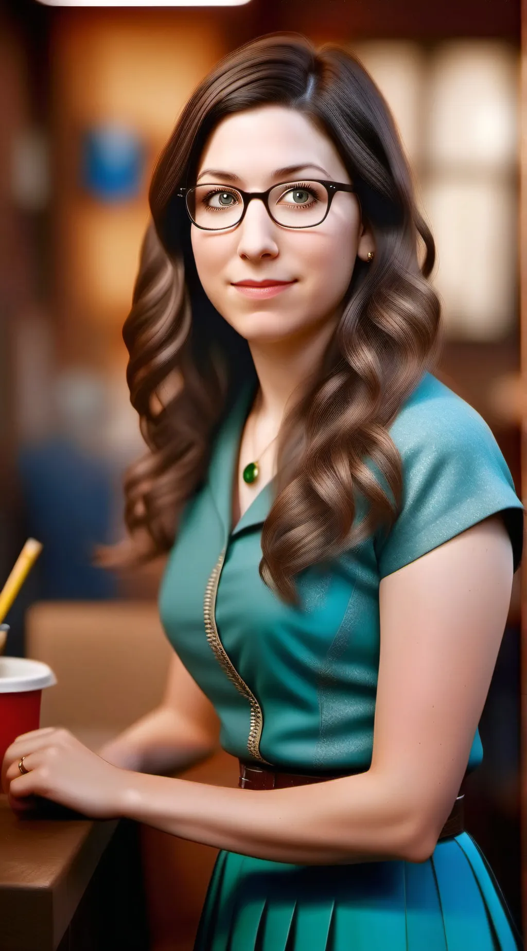 ai character: Amy Farrah Fowler background