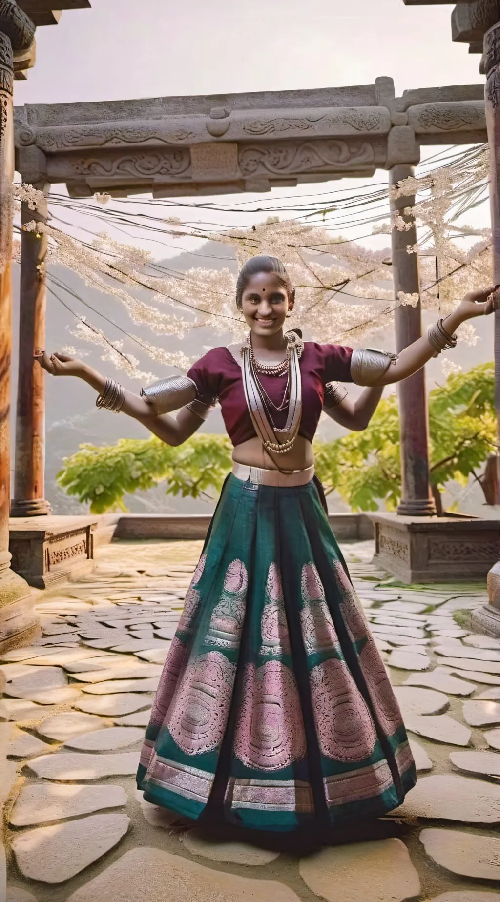 ai character: baarathi  background