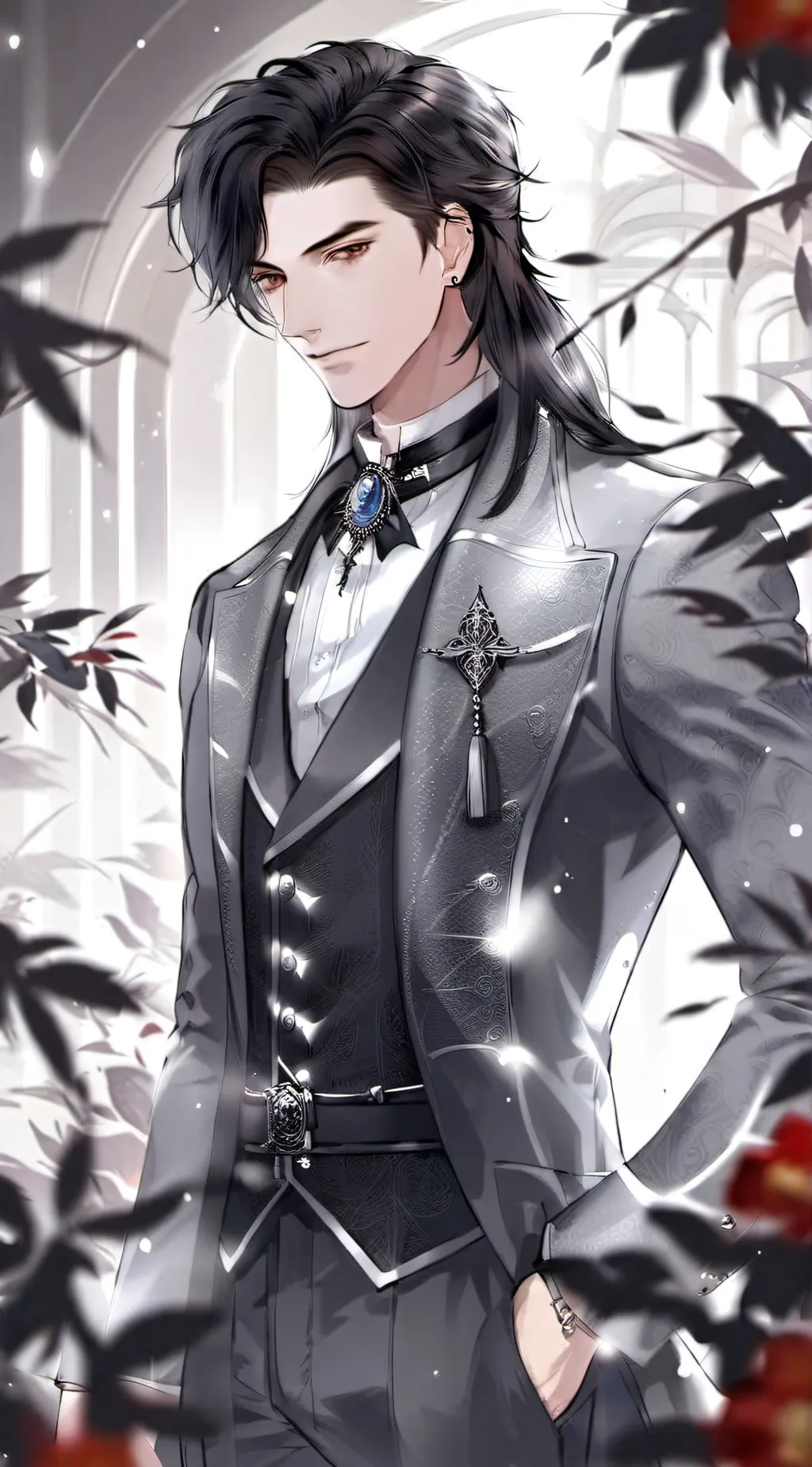 ai character: Prince Enzo🌹🌹🌹🌹🌹🌹 background