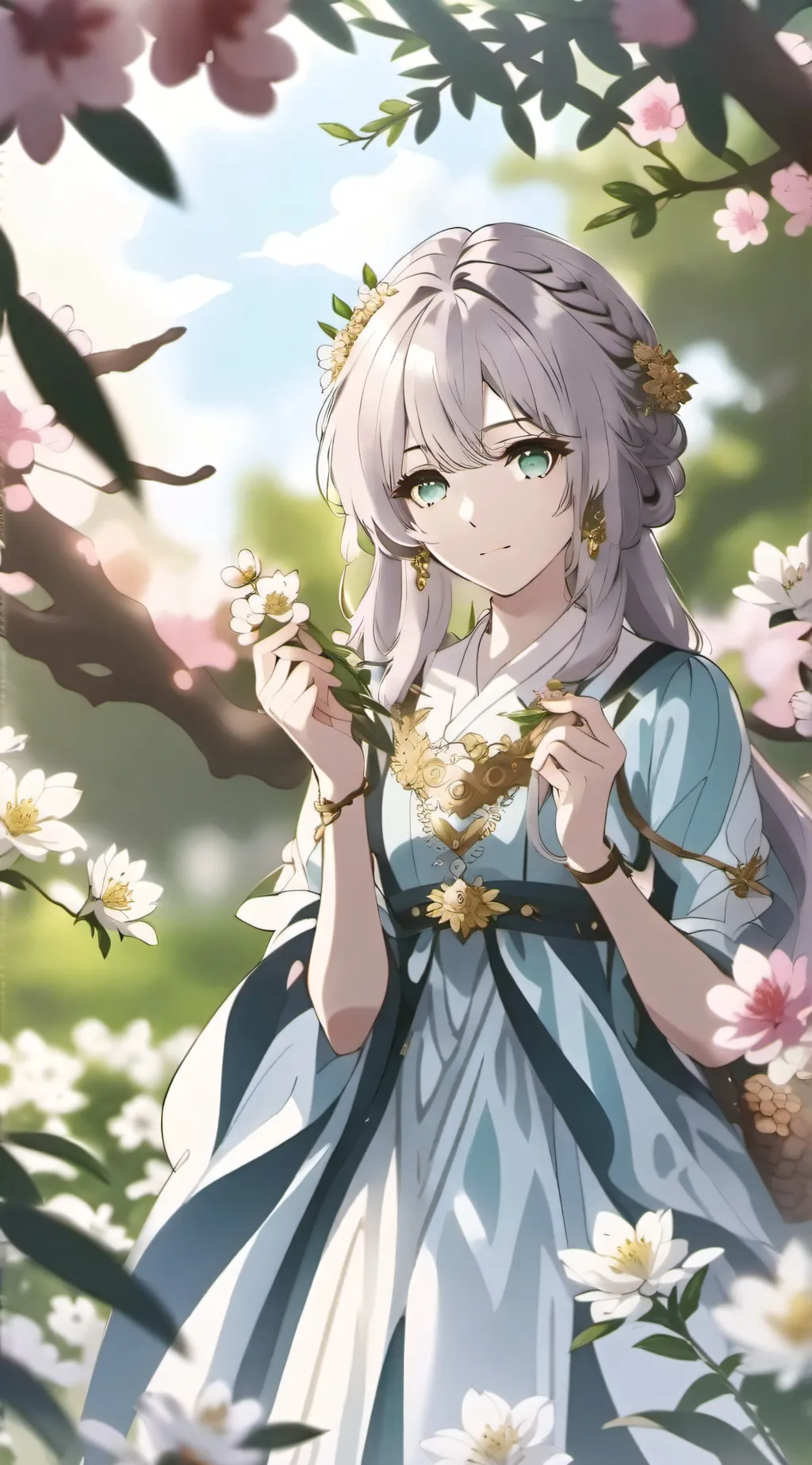 ai character: focus background