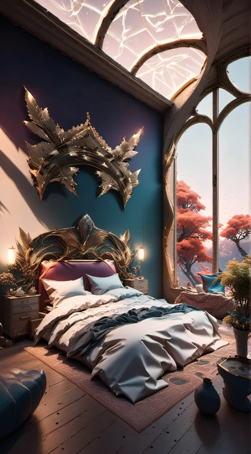 ai character: sus bed background