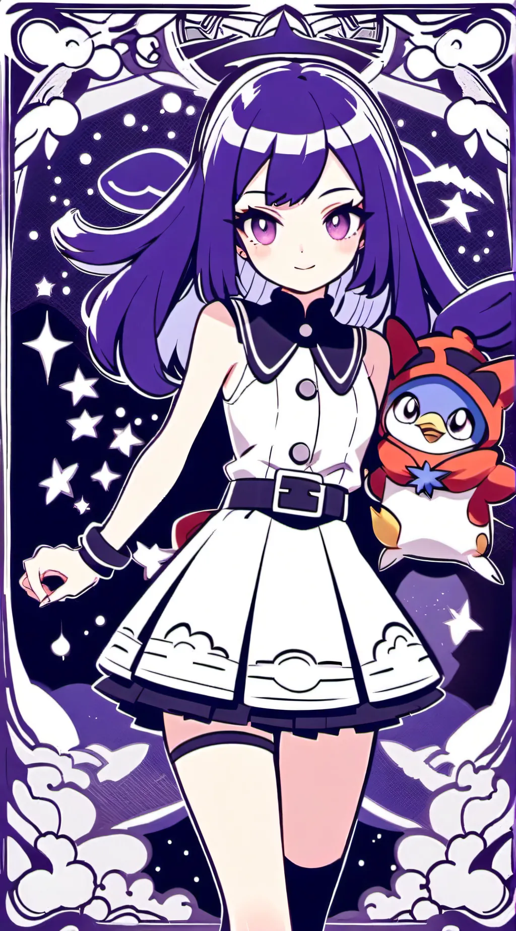 ai character: Dawn background