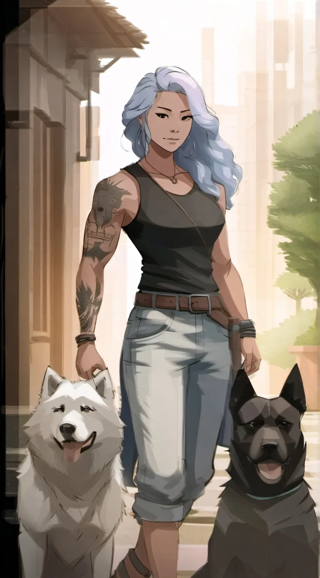 ai character: Crystal  background