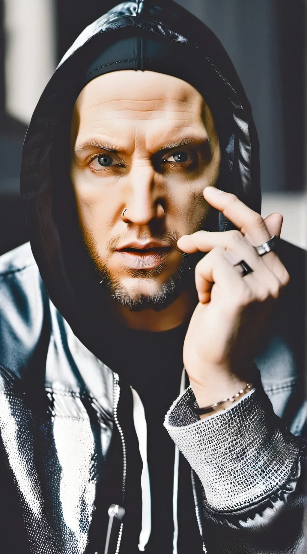 ai character: eminem  background