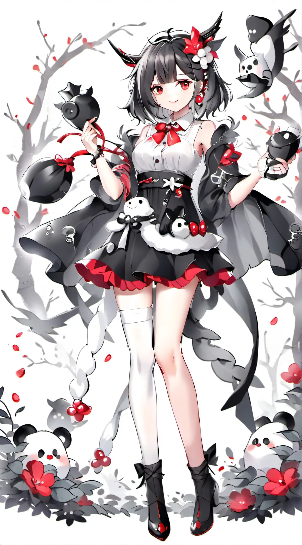 ai character: Demon slayer x mha background