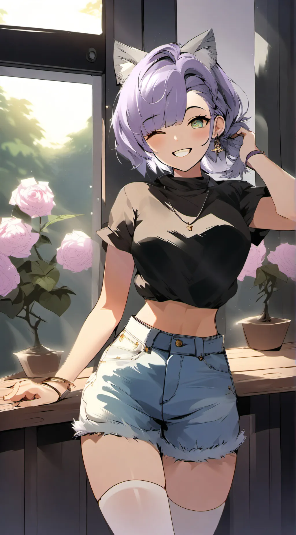 ai character: Mégane  background