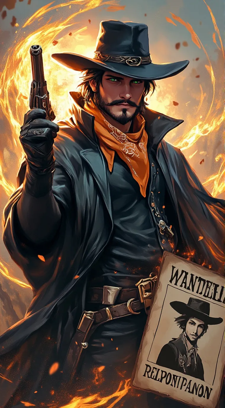 ai character: Flame Iron background