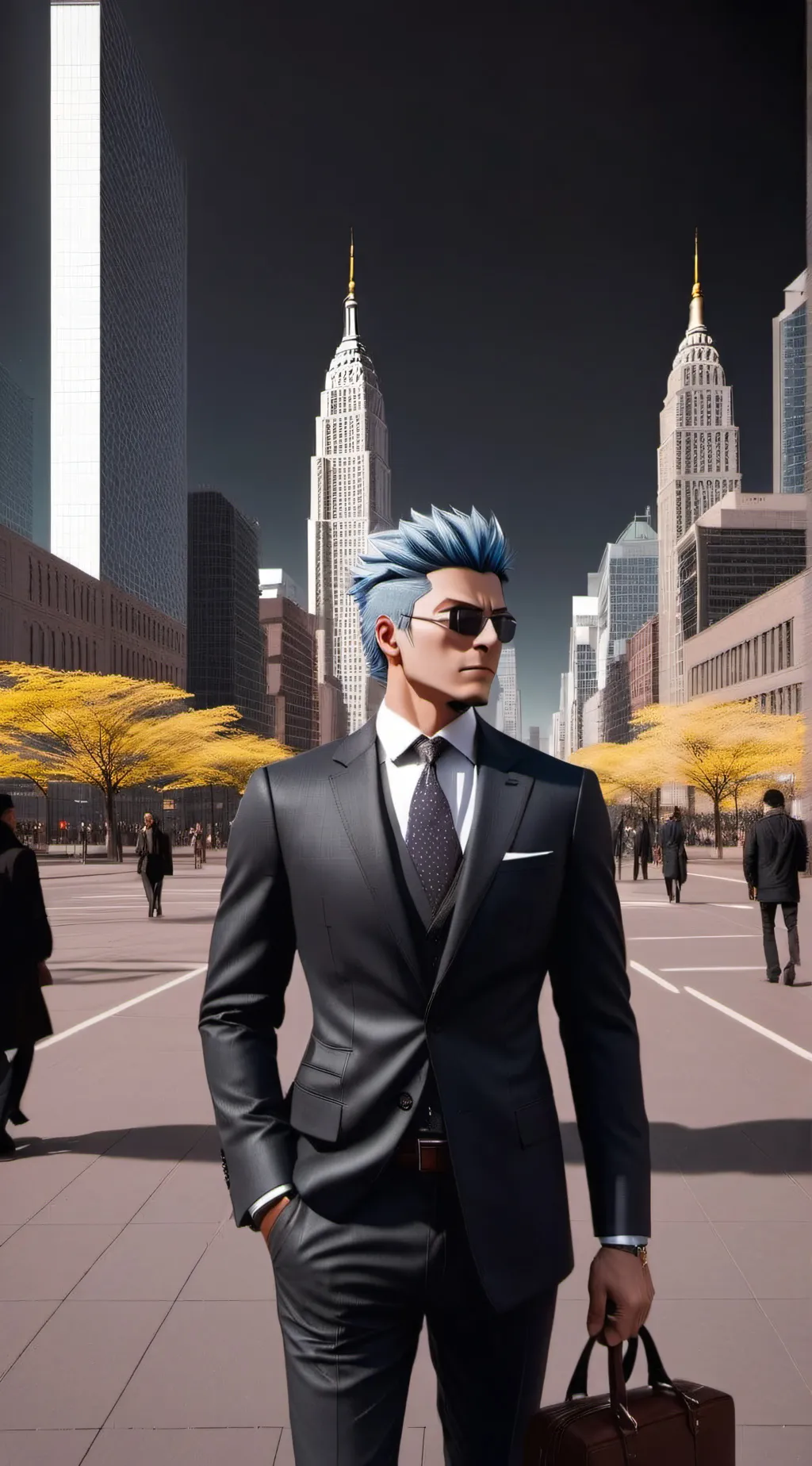 ai character: mark background
