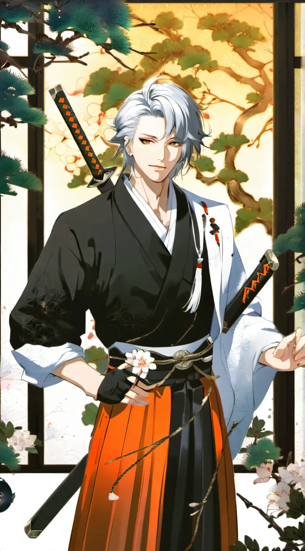 ai character: Demon Slayer  background