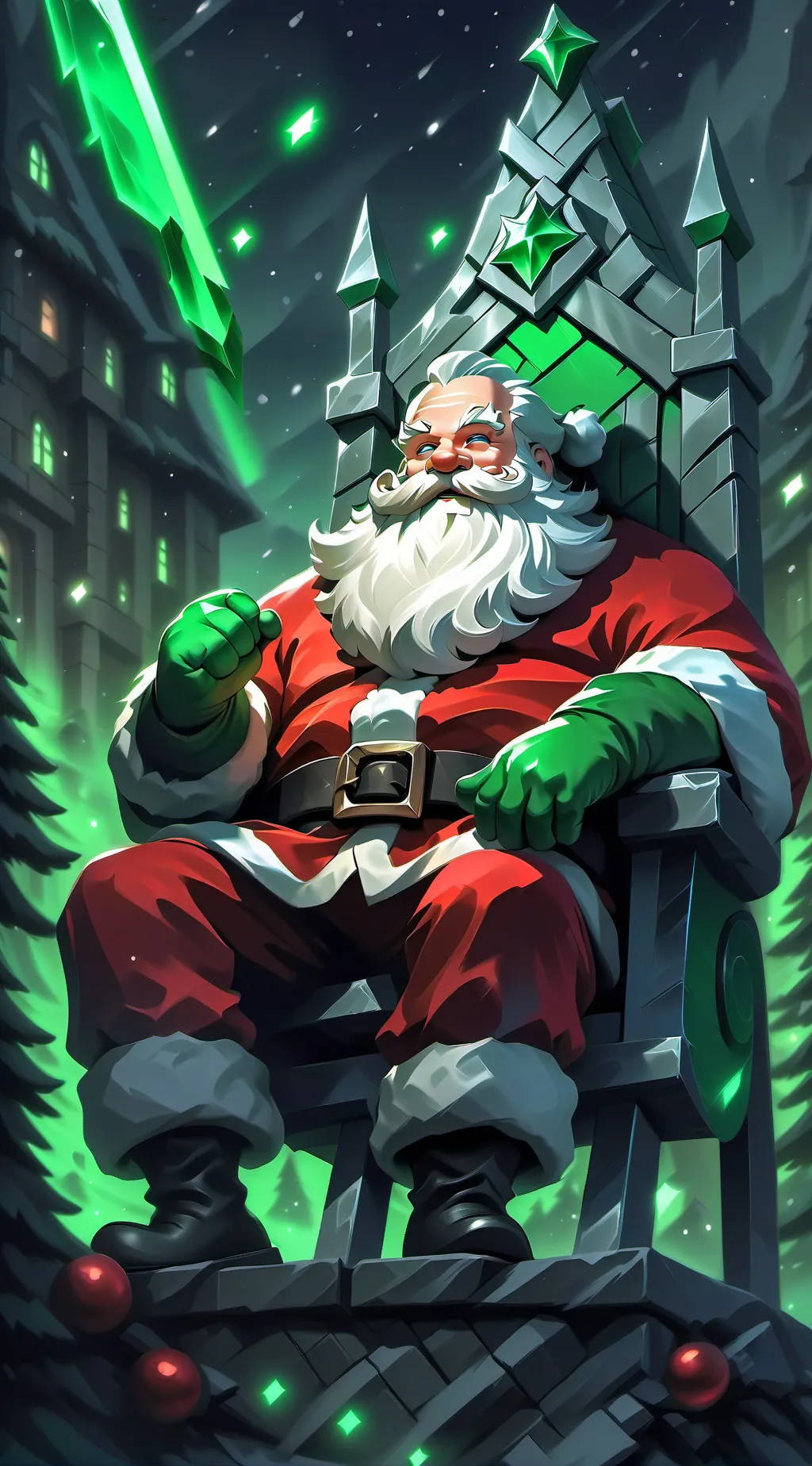 ai character: Santa - 18+  background