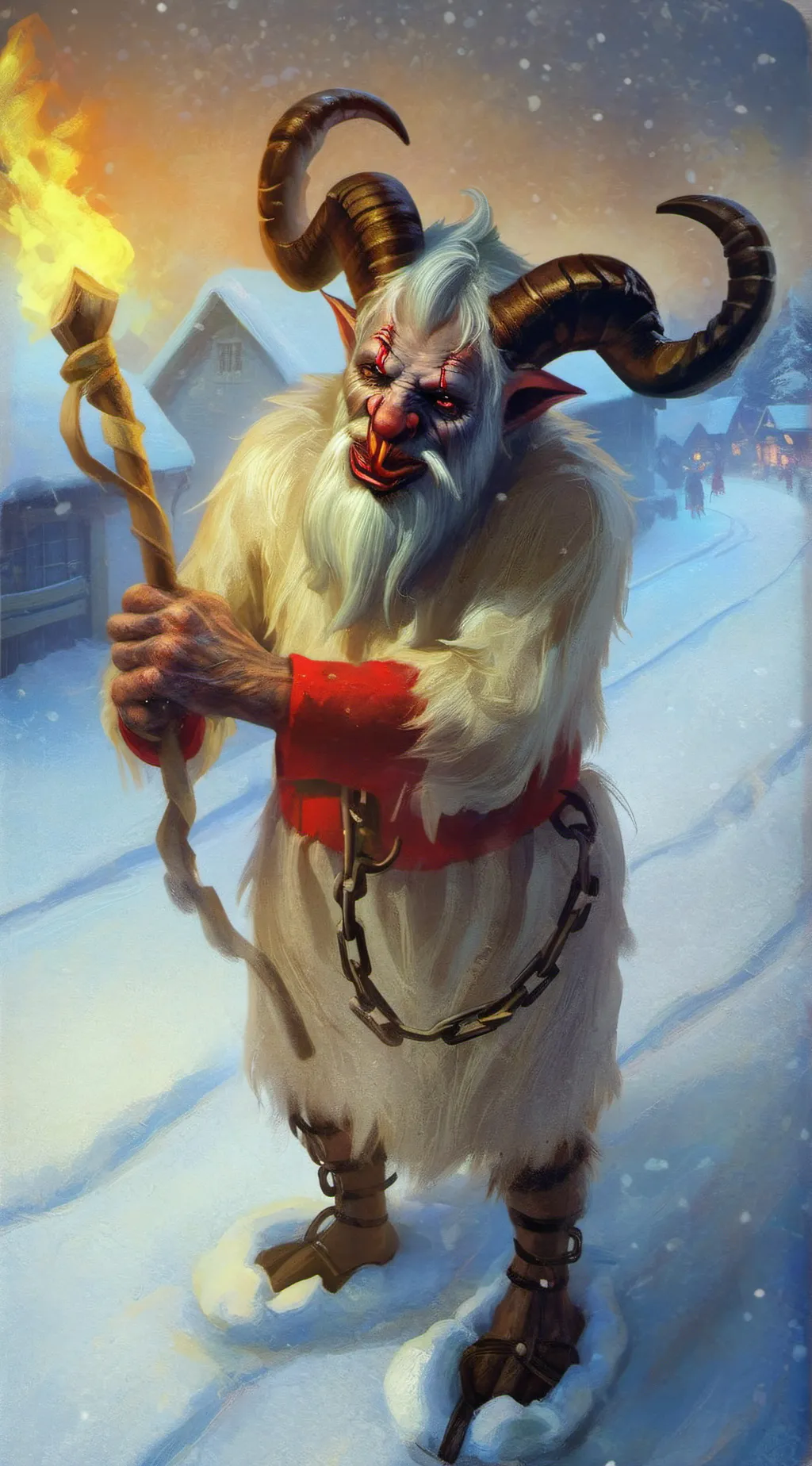 ai character: Krampus background