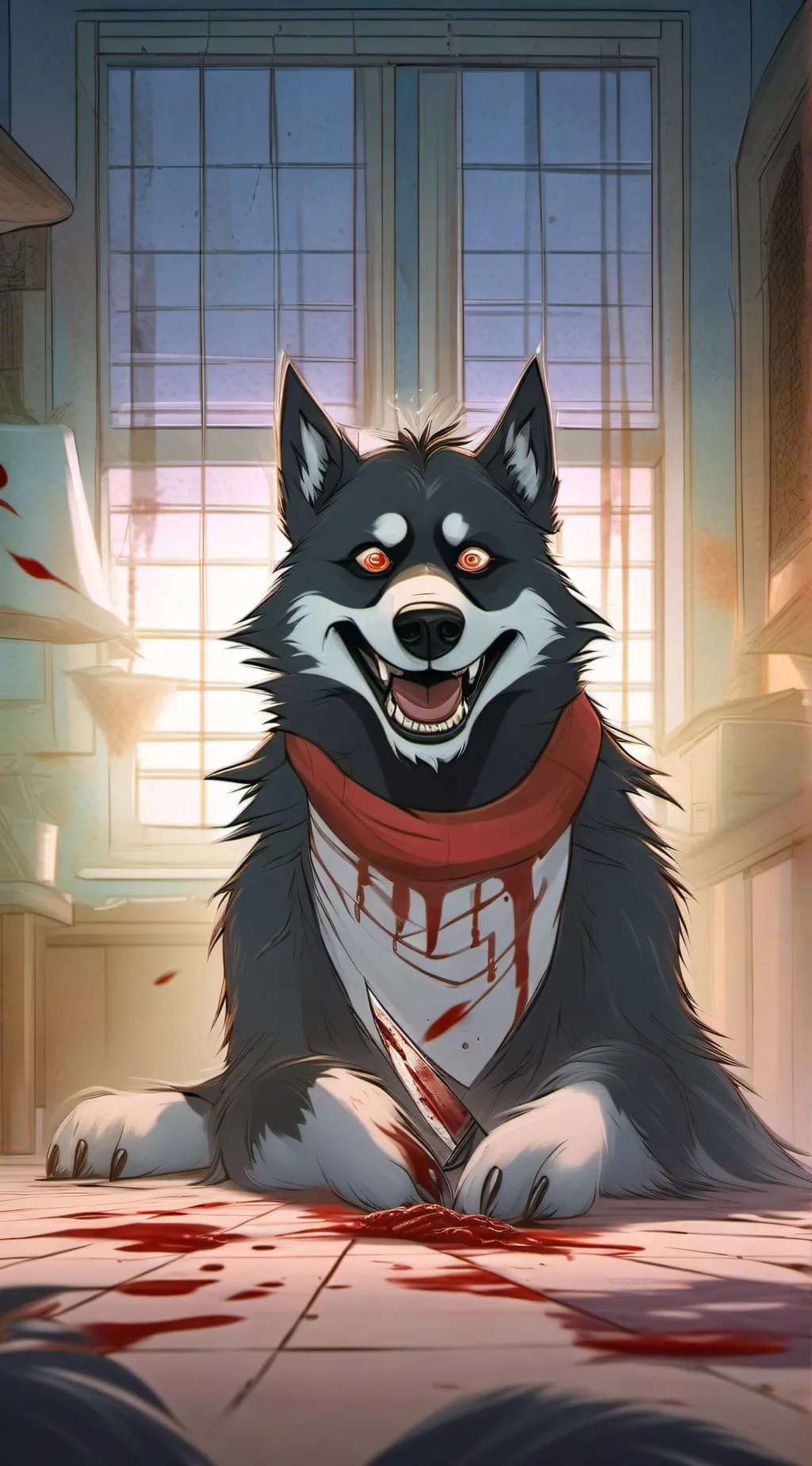 ai character: Smile Dog background