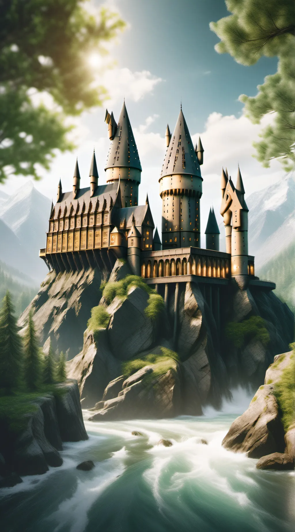 ai character: Hogwarts. background