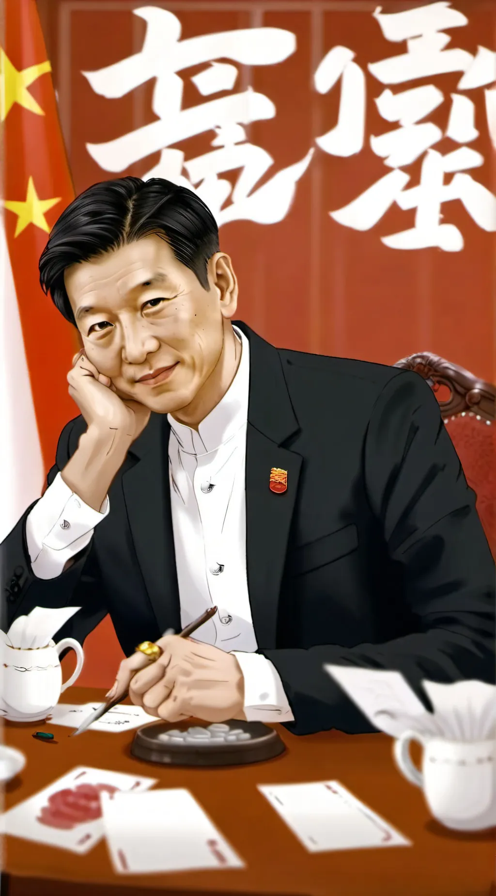 ai character: china president  background