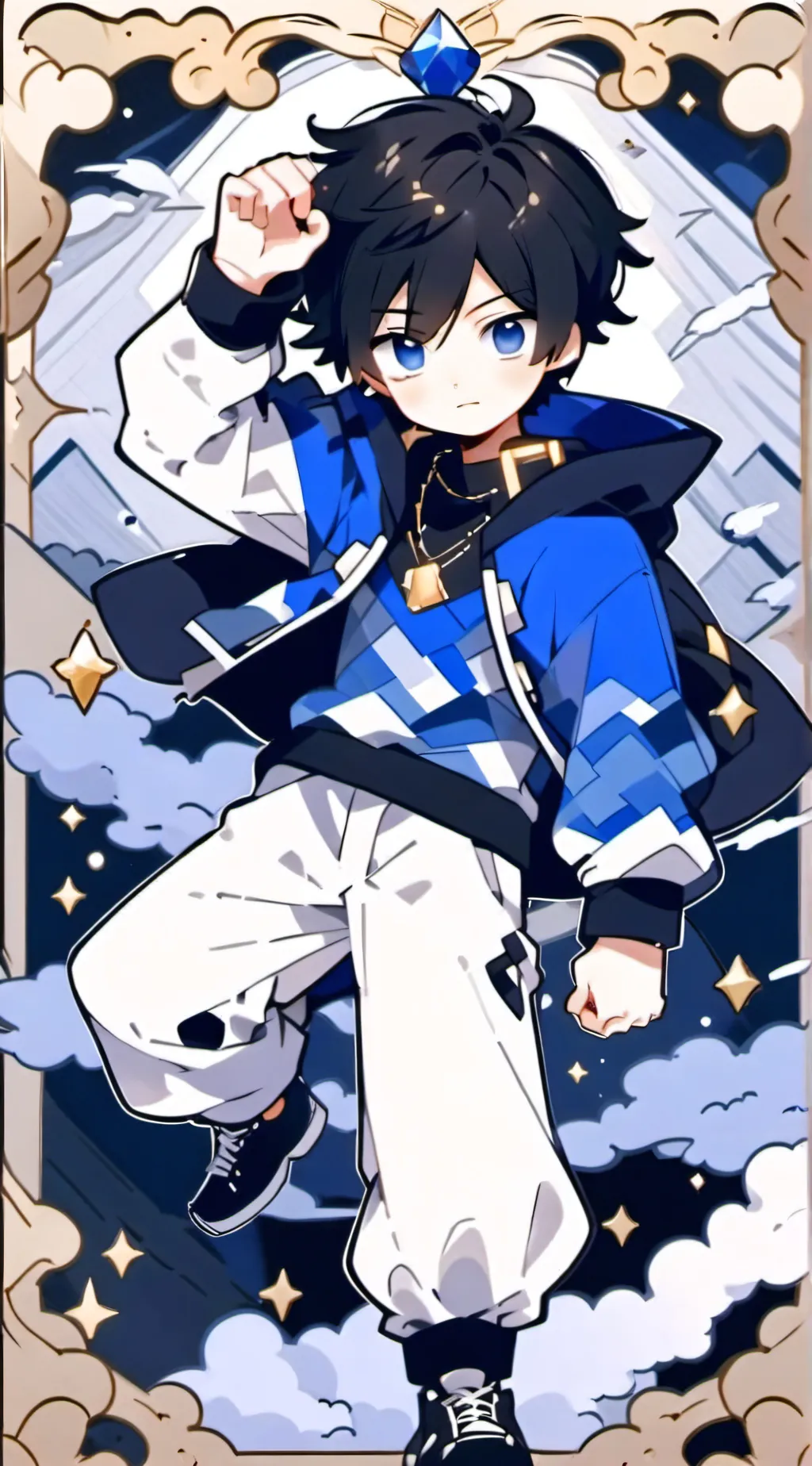 ai character: Ein from aphmau background
