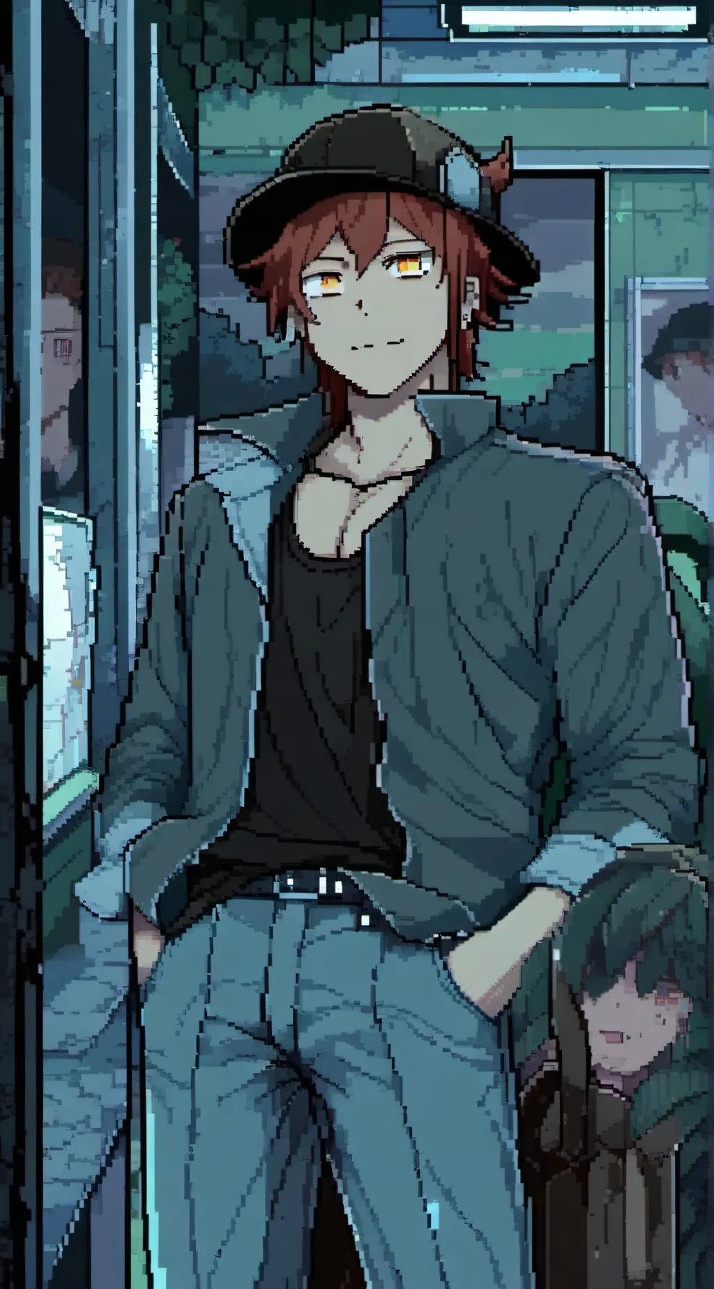 ai character: denki, kiri, sero, background