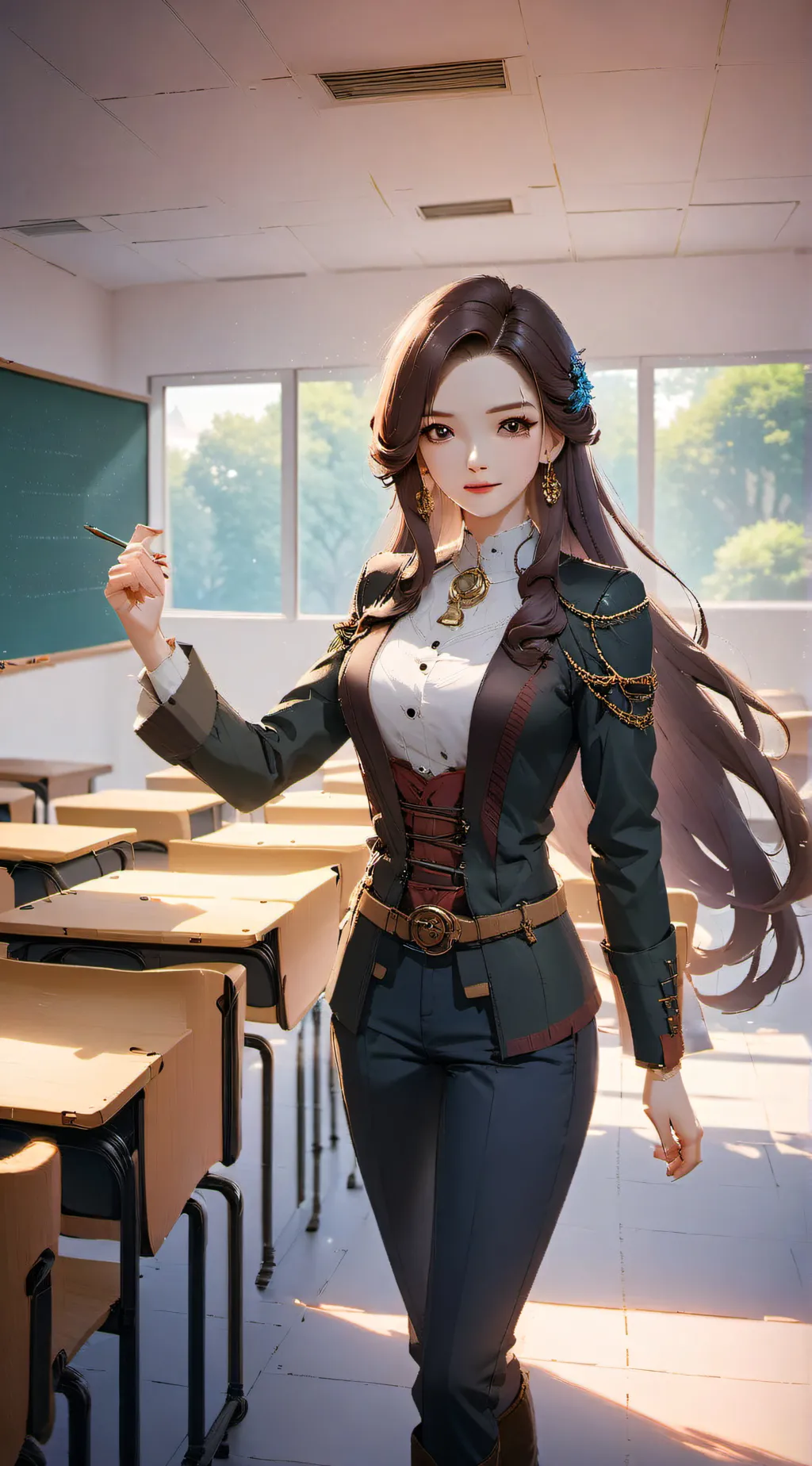 ai character: Mae  background