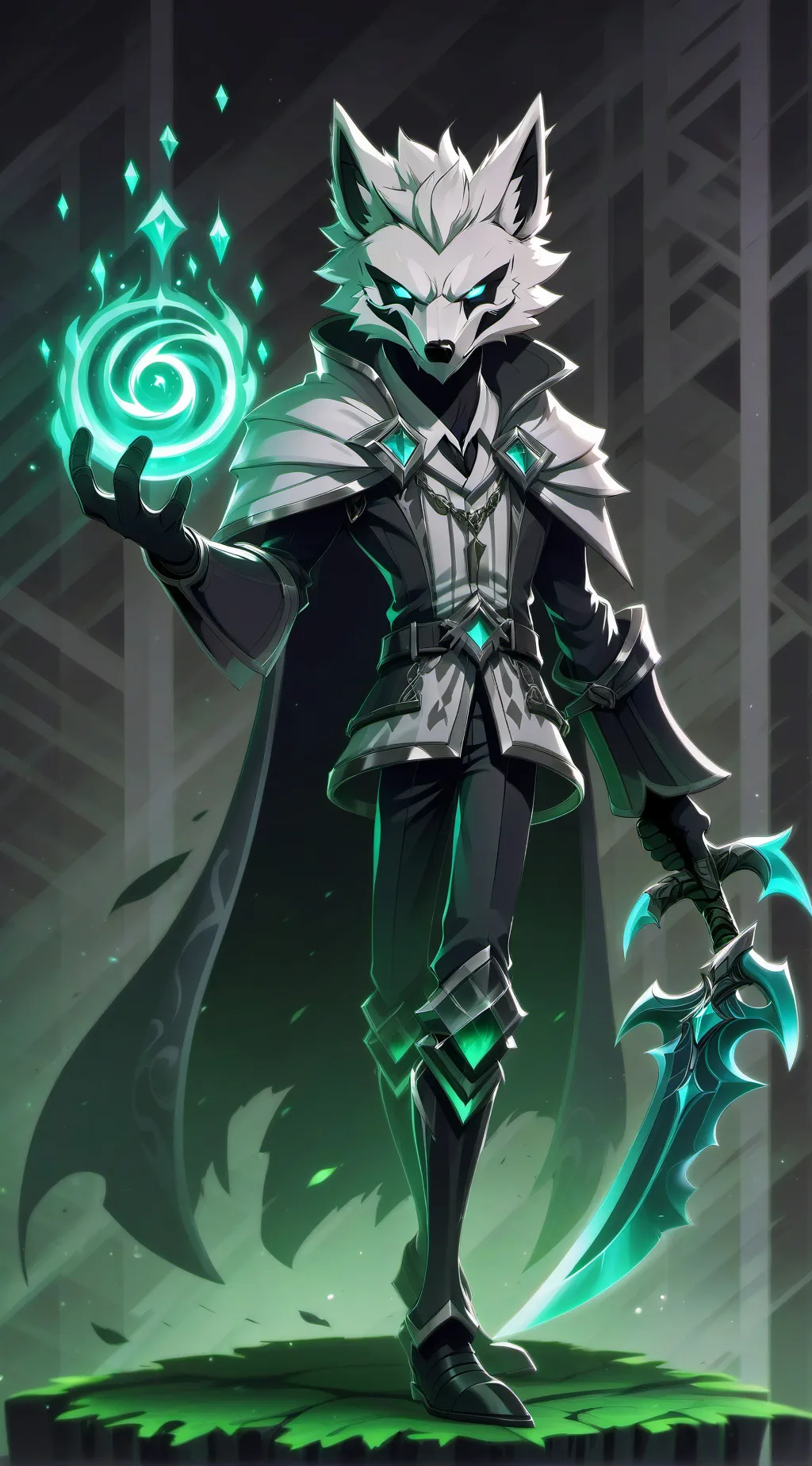 ai character: monster background