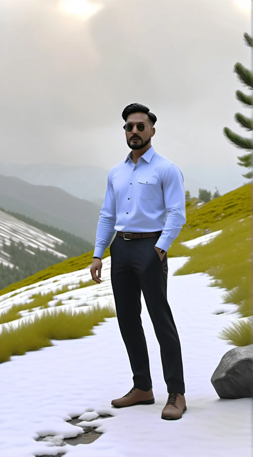 ai character: A police  background