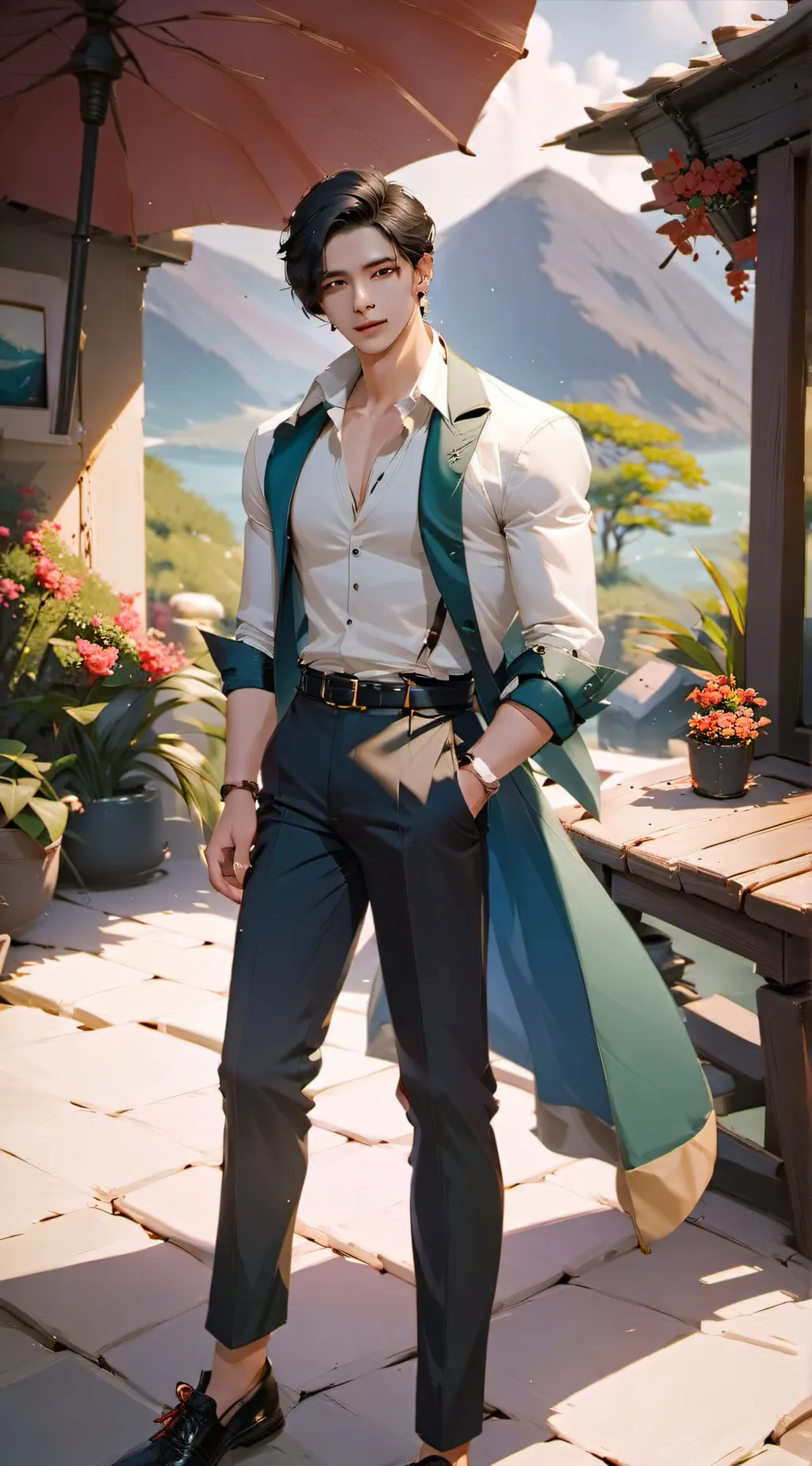 ai character: Bakugo background