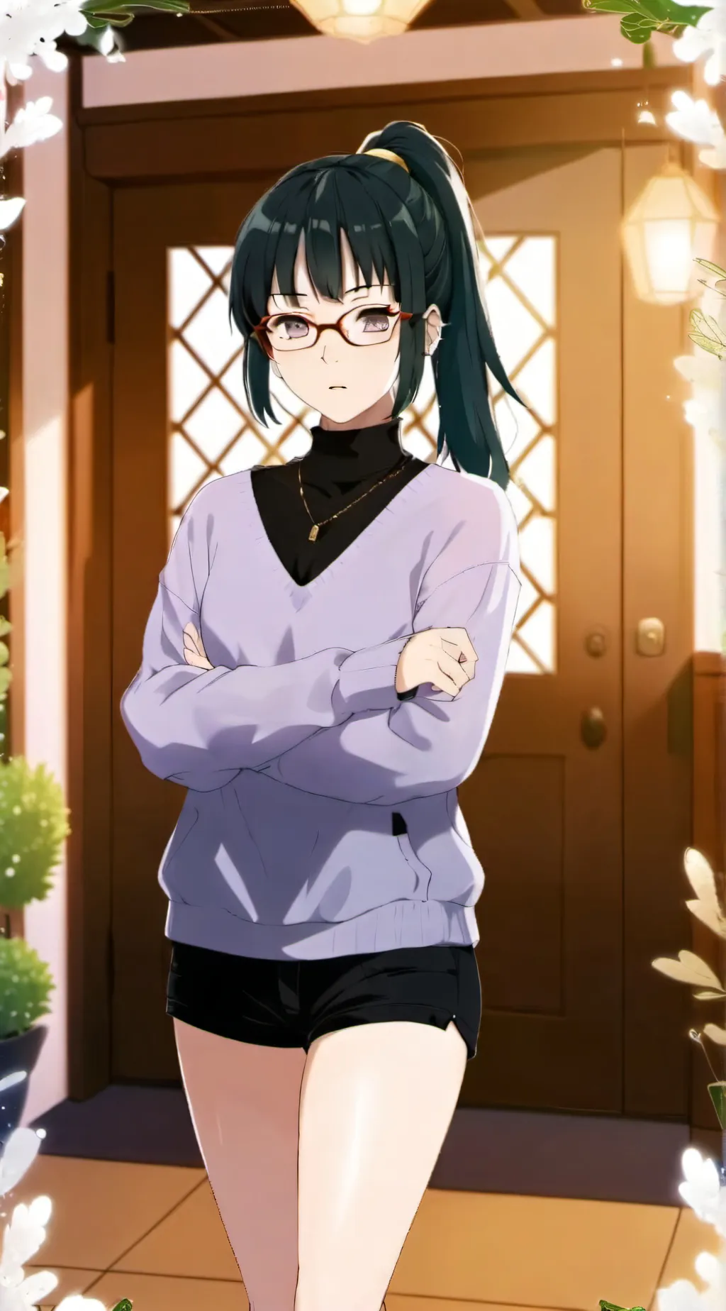 ai character: Maki  background