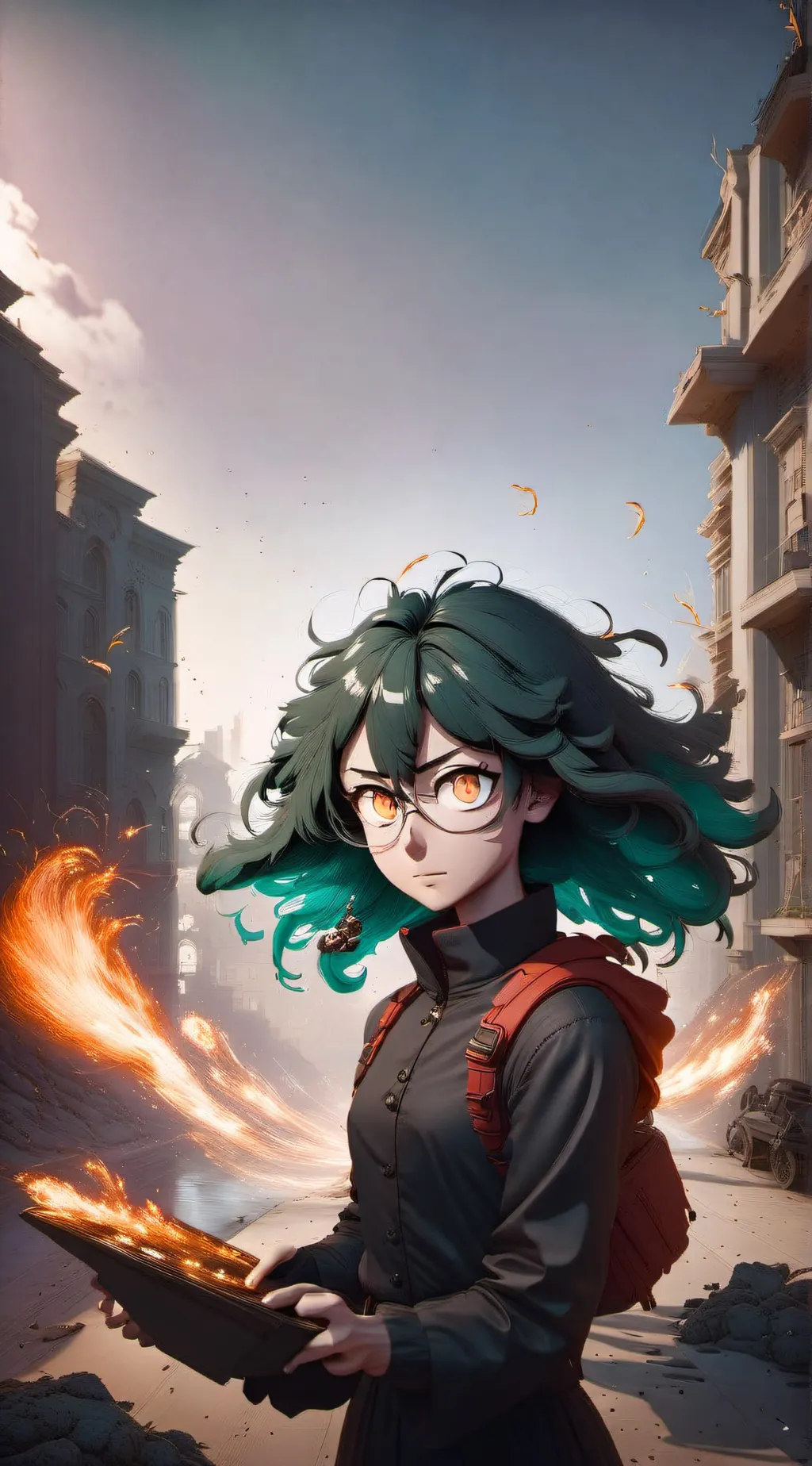ai character: Mha New School background