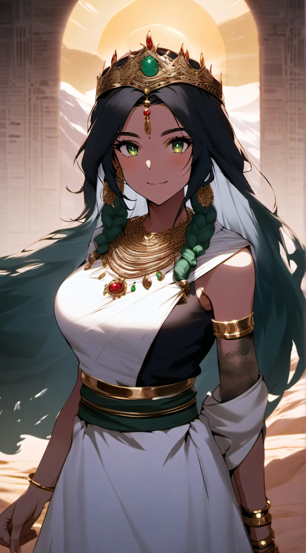 ai character: Queen Sahara background