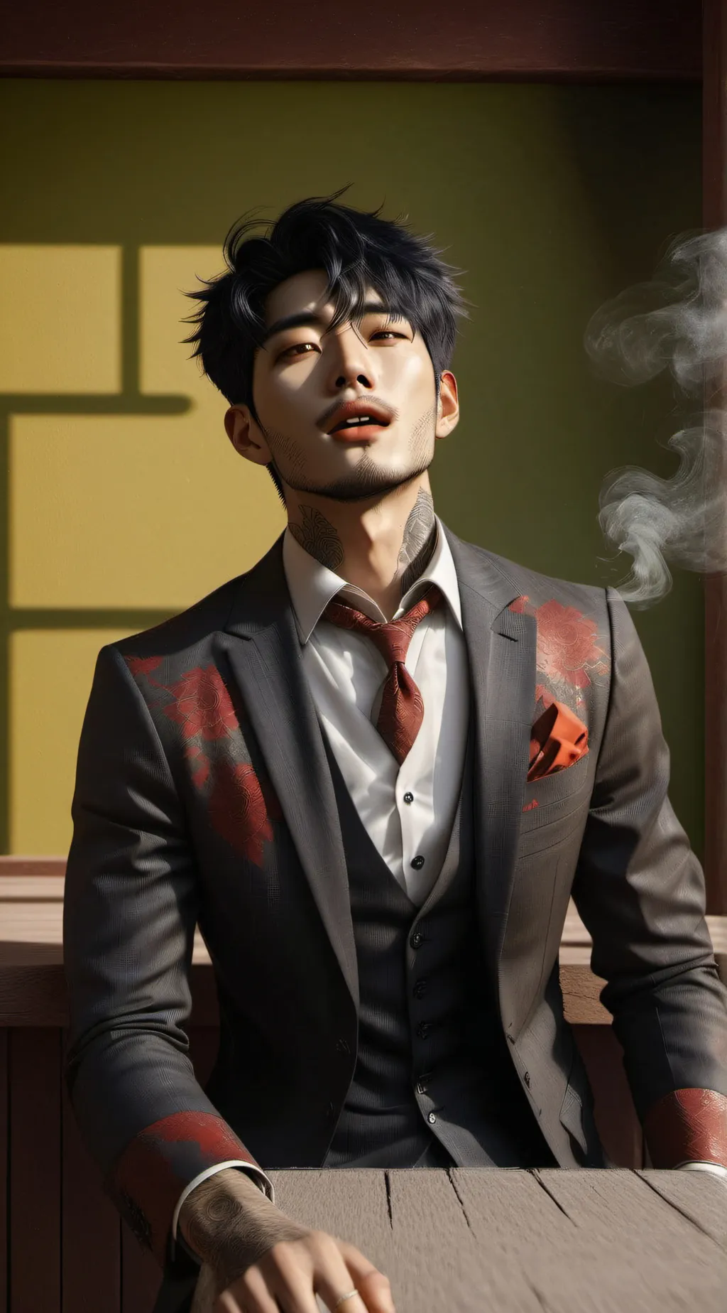 ai character: Santiago  background