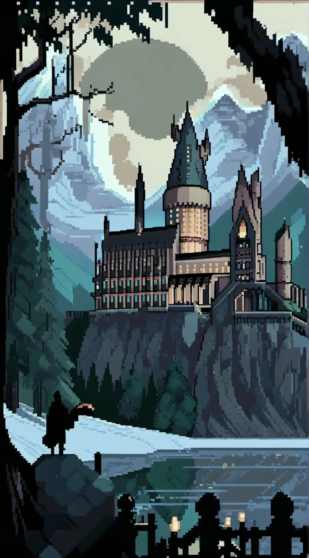 ai character: Hogwarts background