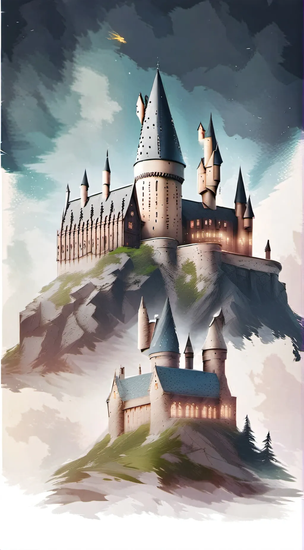 ai character: Hogwarts background