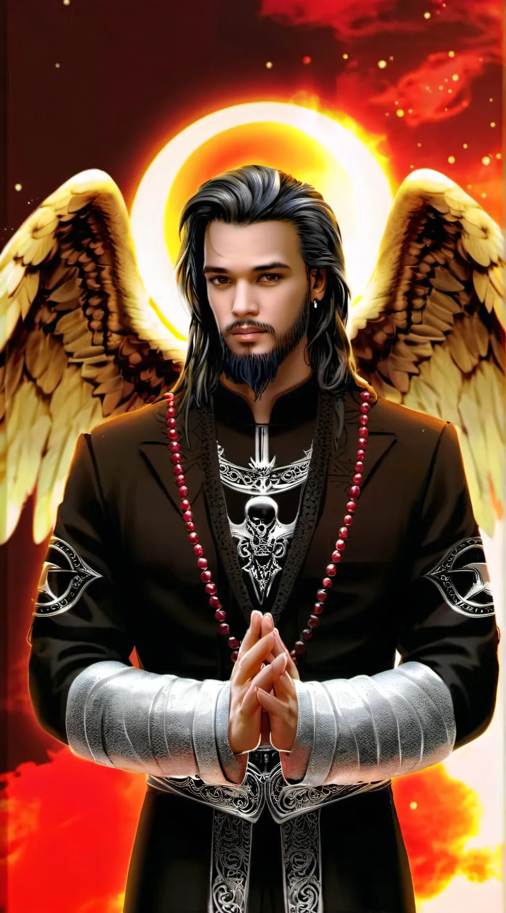 ai character: Archangel Mikael background