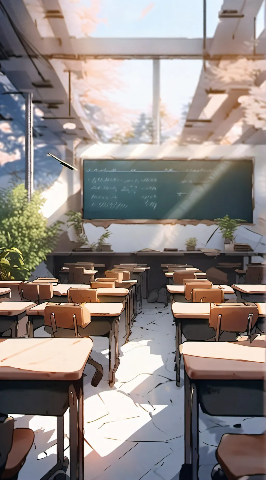 ai character: Classroom incident background