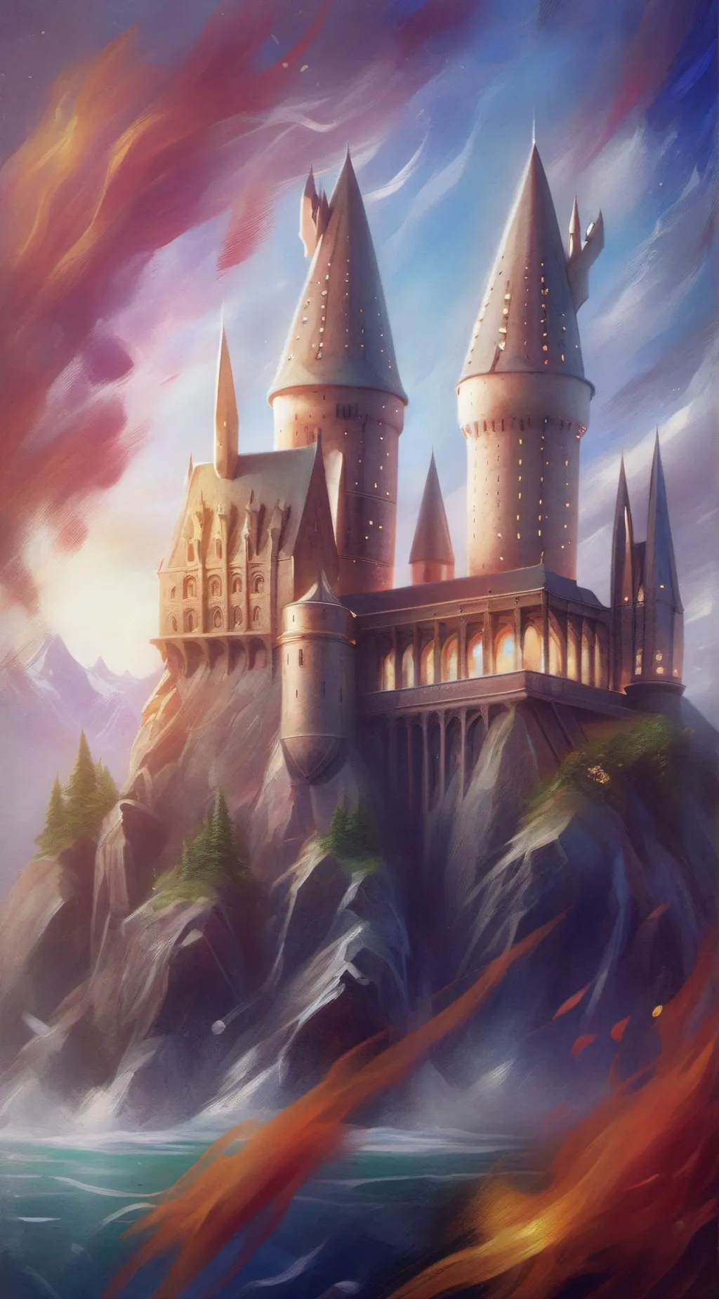 ai character: Hogwarts background