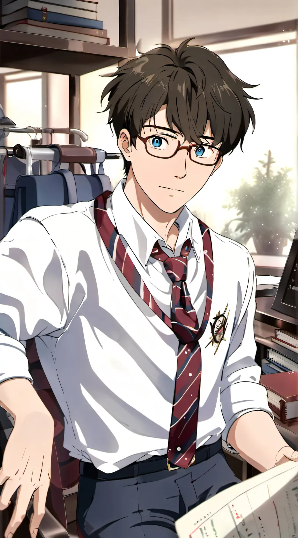ai character: Clark Kent  background