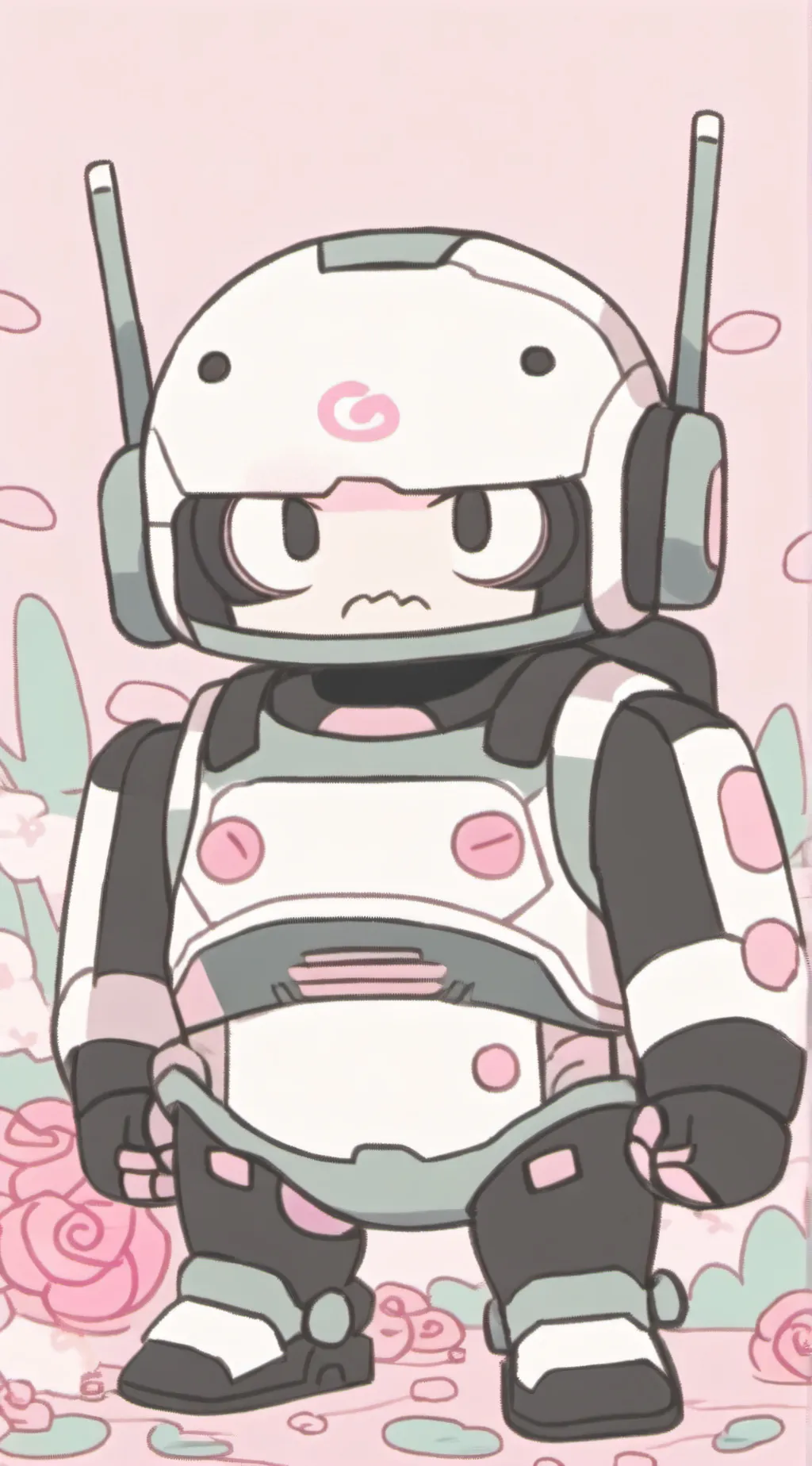 ai character: pinky background