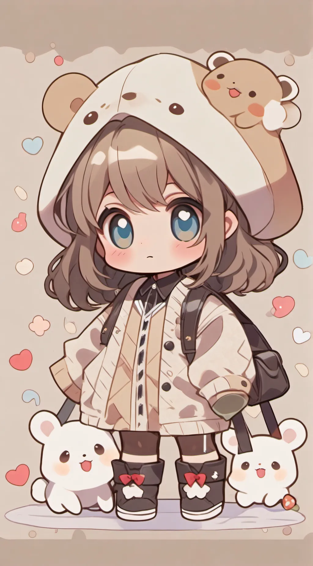 ai character: Baby lily  background
