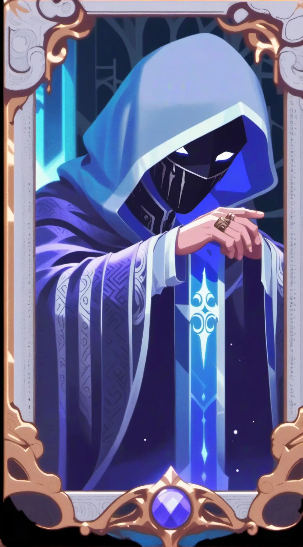 ai character: Unknown man  background