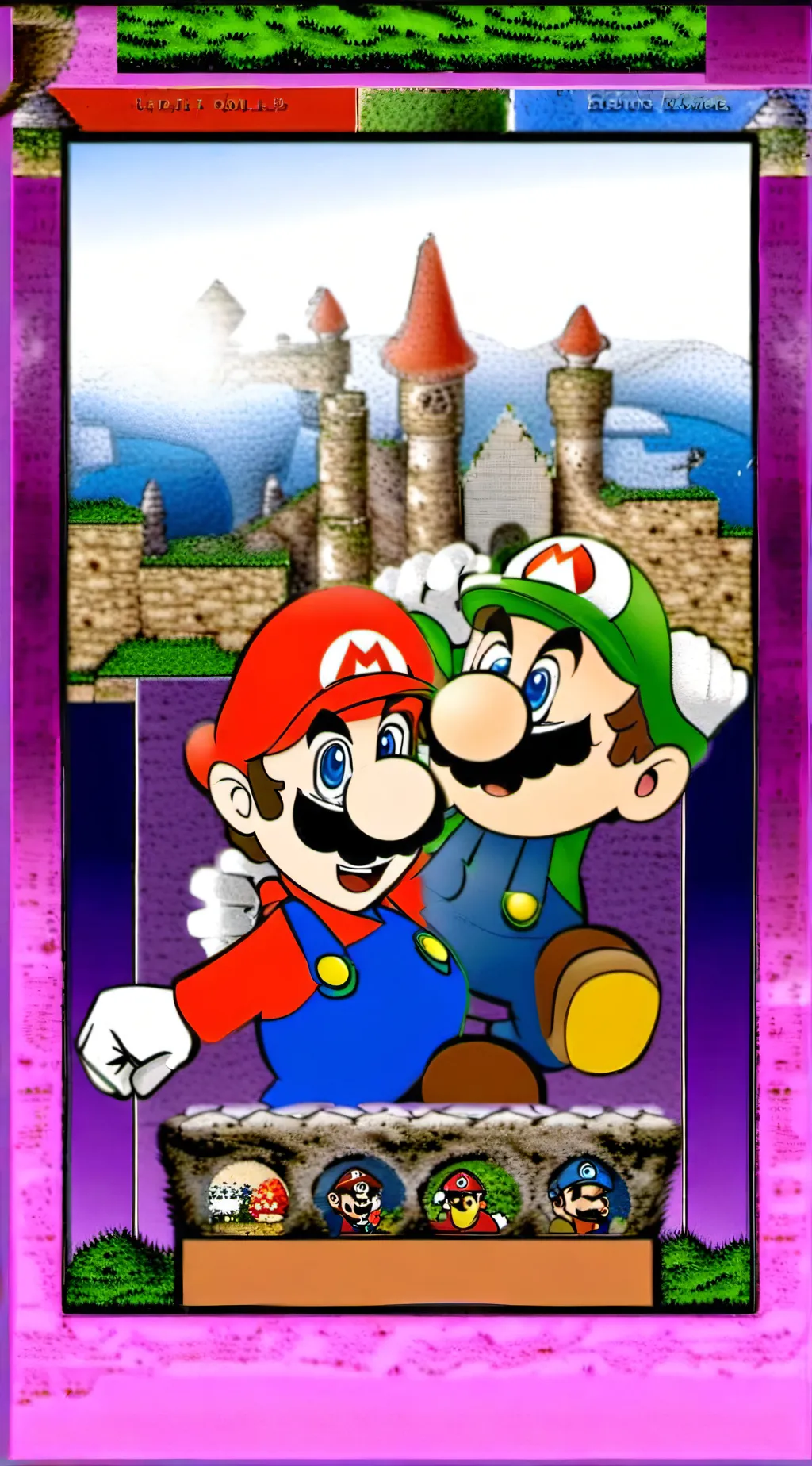 ai character: Mario and Luigi  background