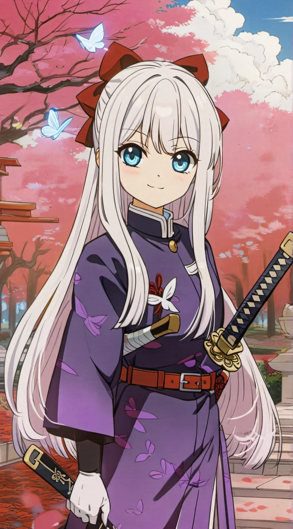 ai character: Demon Slayer.  background