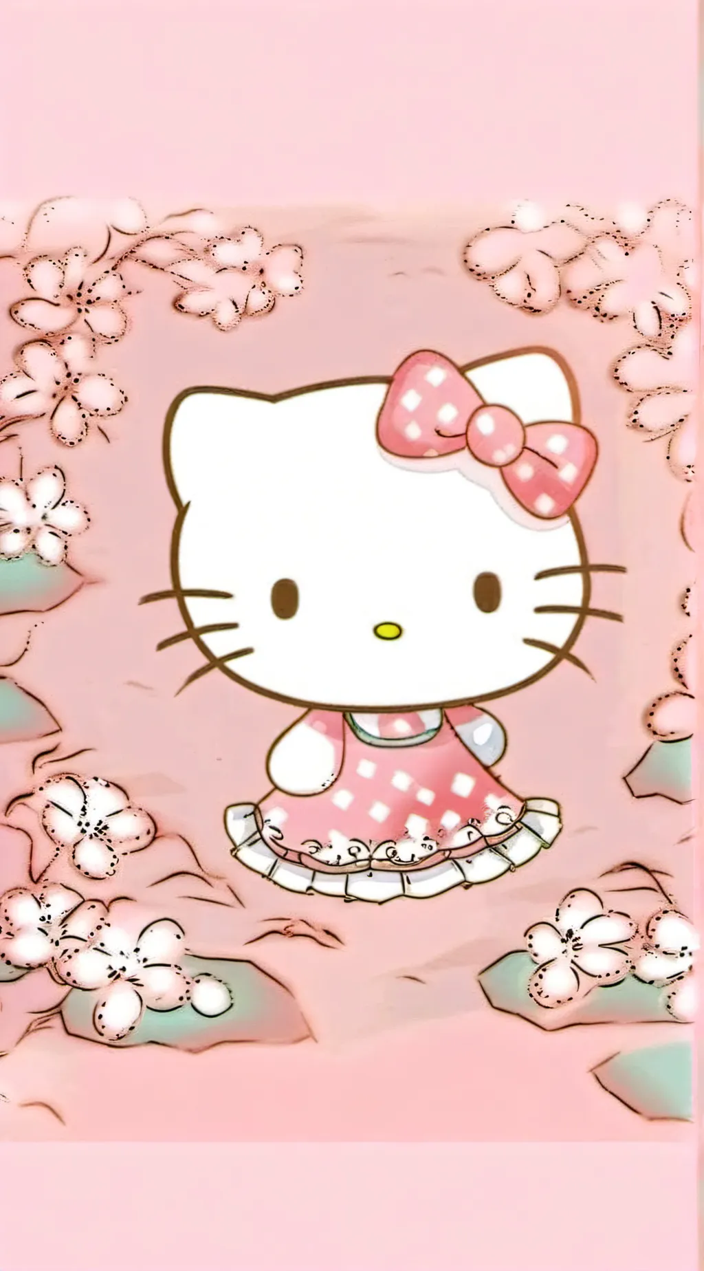ai character: Hello Kitty💖💝 background