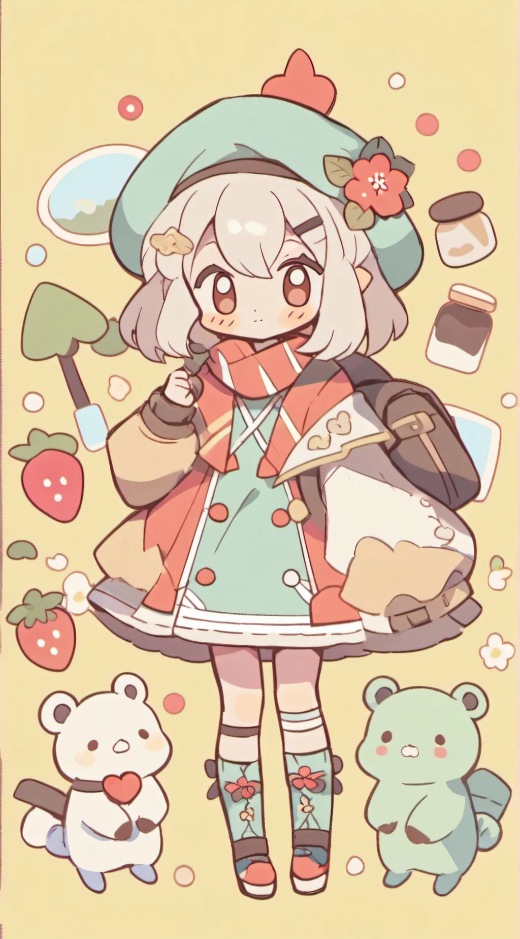 ai character: dandys world background