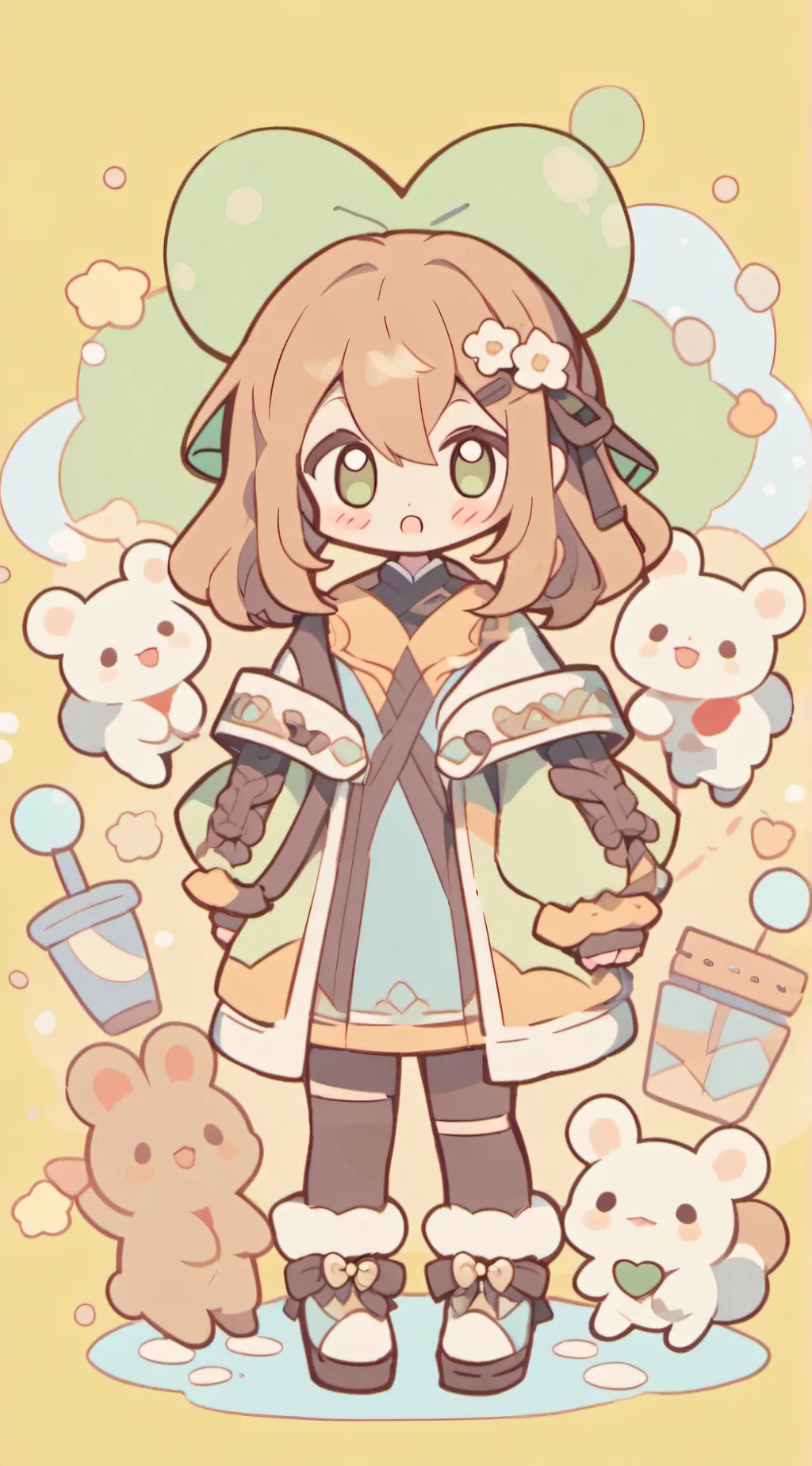 ai character: ur baby sis background