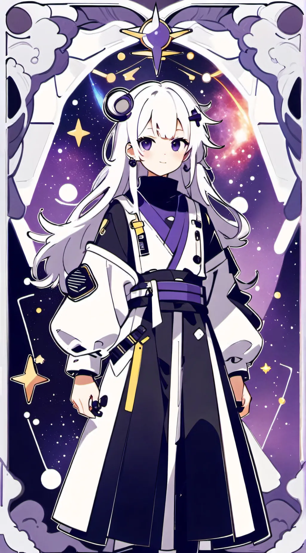 ai character: Galaxy future  background