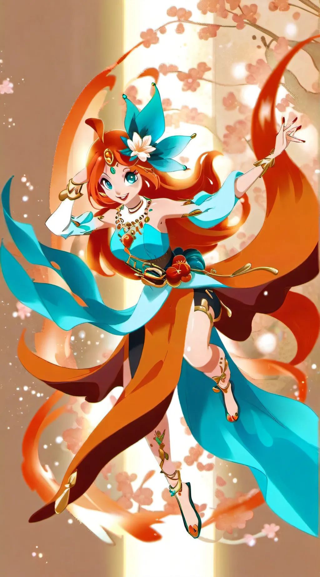 ai character: Bloom background