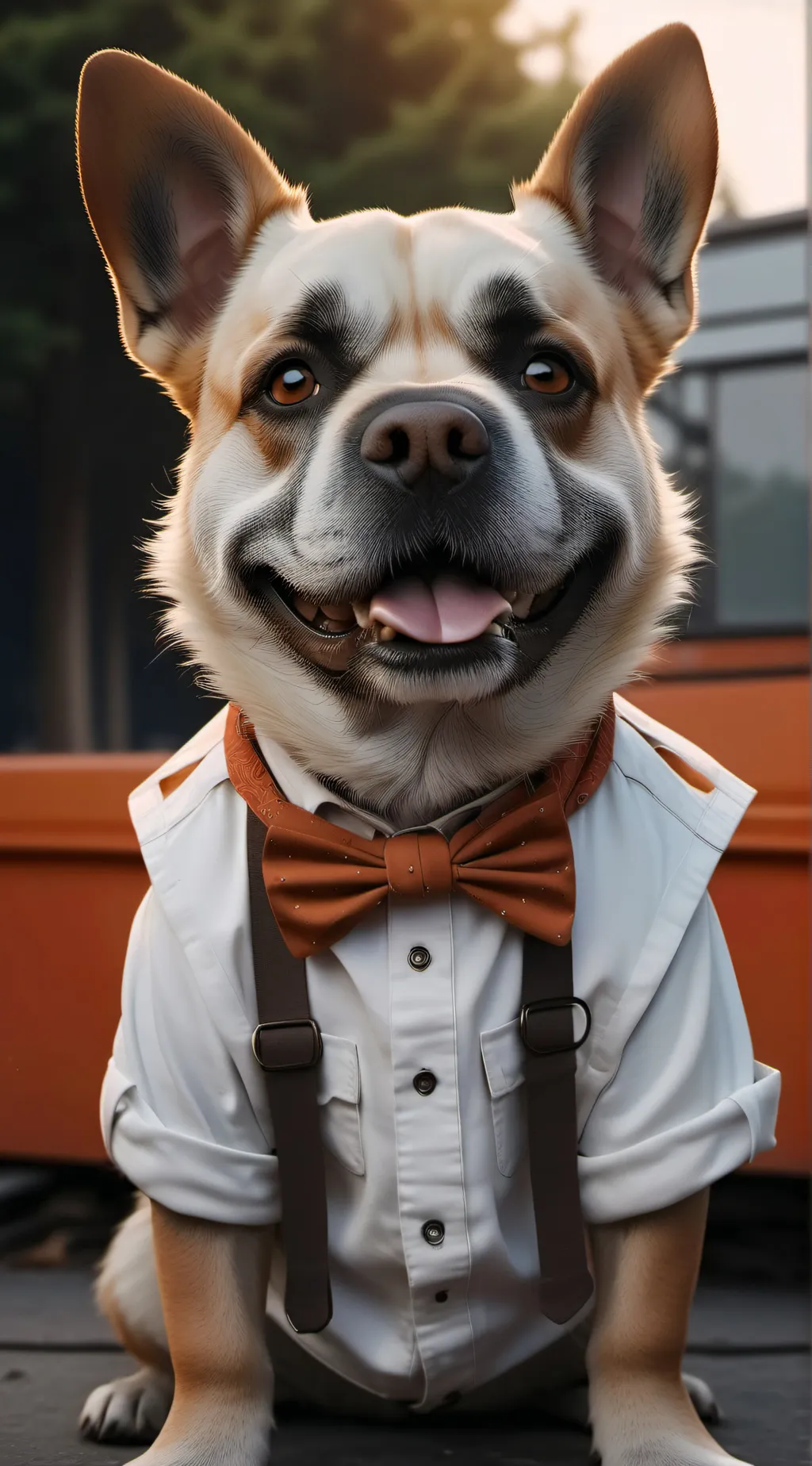 ai character: rizz dog background